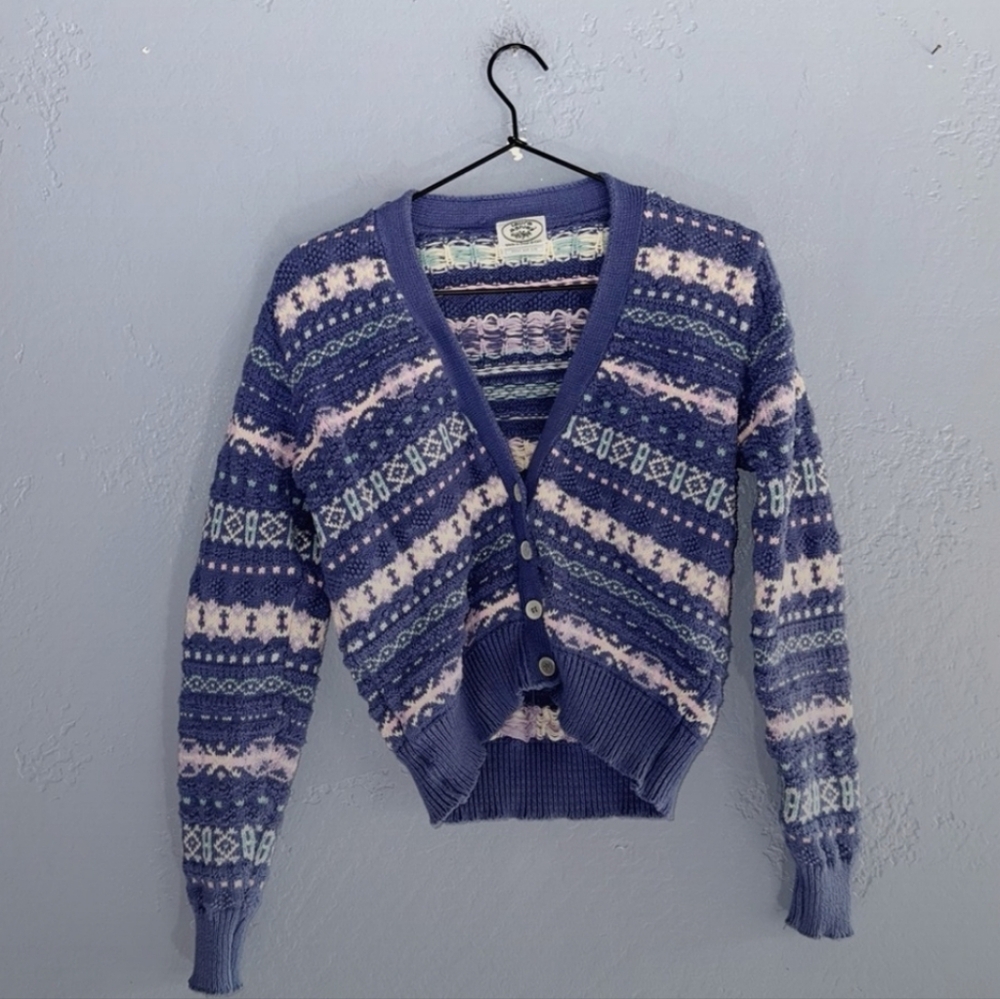 SOLD - Vintage Laura Ashley Cotton Cardigan